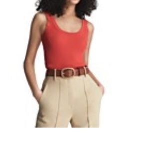 REISS Sabrina double strap tank top size S